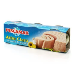 PESCAMAR Atún Claro En Aceite De Girasol 3x80g(Pescamar Atun Claro En Aceite De Girasol 3x80g)