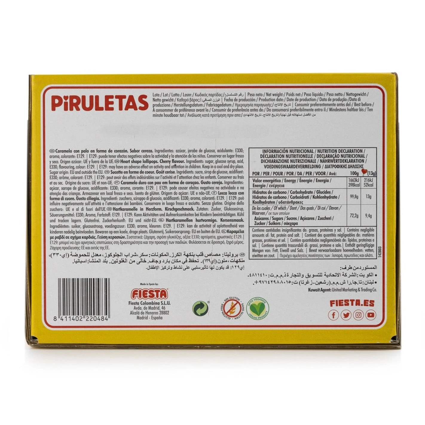 FIESTA 80 x Piruleta Cereza(Fiesta 80 x piruletas cereza) FIESTA 80 X Piruleta Cereza(Fiesta 80 X Piruletas Cereza) -Mesa Del Sur piruletas 2