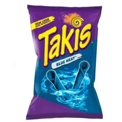 TAKIS Blue Heat 130g(Copia De Takis Fuego Rollitos De Maiz Sabor A Lima Picante 140g)