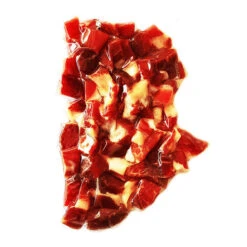 Jamón Serrano Iberico A Taquitos. 100% De Raza Ibérica. 100 Gr.(Taquitos De Jamon 100gr)