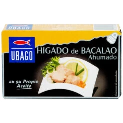 UBAGO Hígado De Bacalao Ahumado En Su Propio Aceite 100g(Ubago Higado De Bacalao Ahumado En Su Propio Aceite 100g)